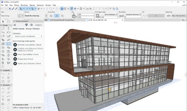 Visualisation du logiciel ArchiCAD