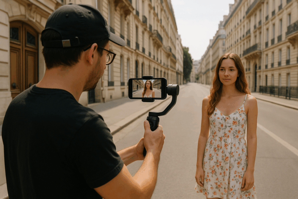 Tournage smartphone à Paris