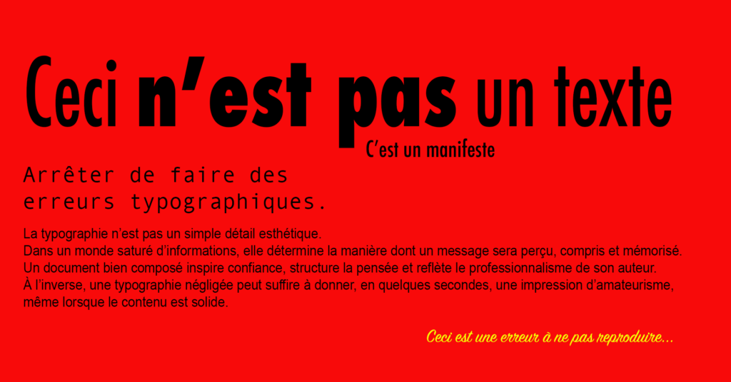 Ceci n'est pas de la typographie